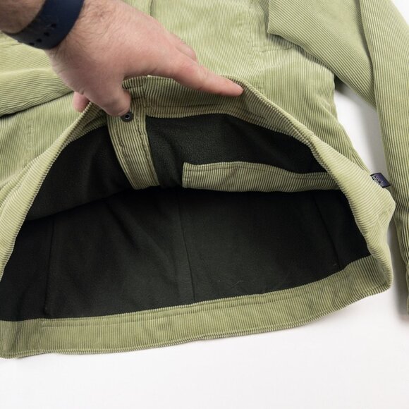 Patagonia Cordwarmer Jacket Women's Small Snap Fleece Lined Green Hooded 27145 - Picture 8 of 14